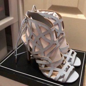 Baby blue heels size 7.5